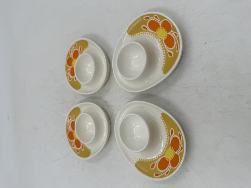 Figgjo Flint. 4 eggeglass "Safran"