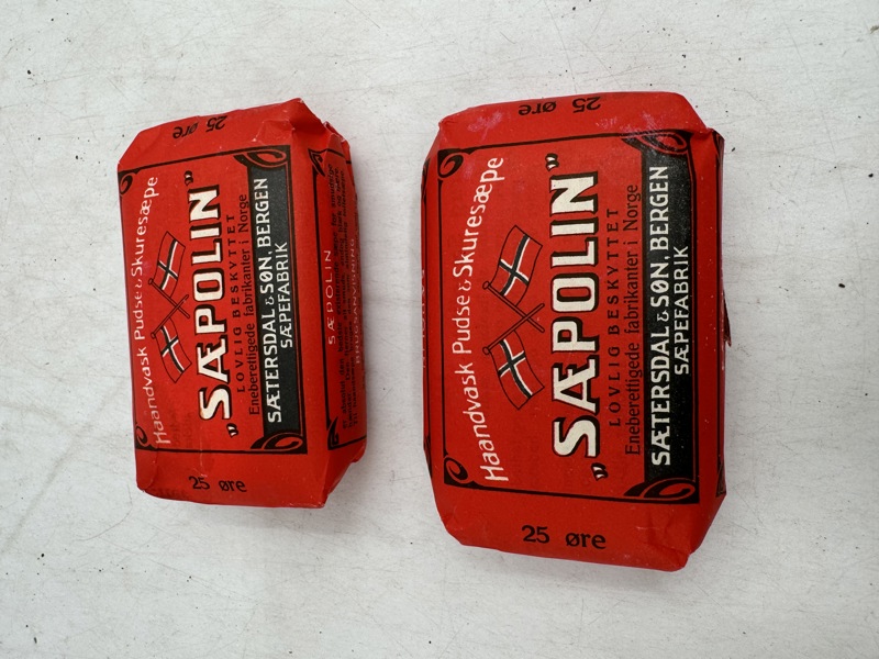 2 Gml Sæpolin såper