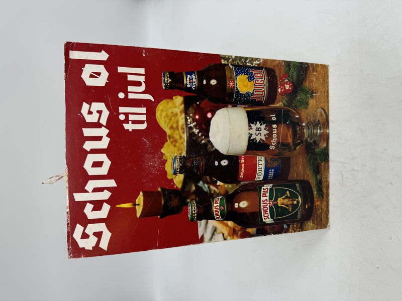 Schous juleøl plakat 50 tallet