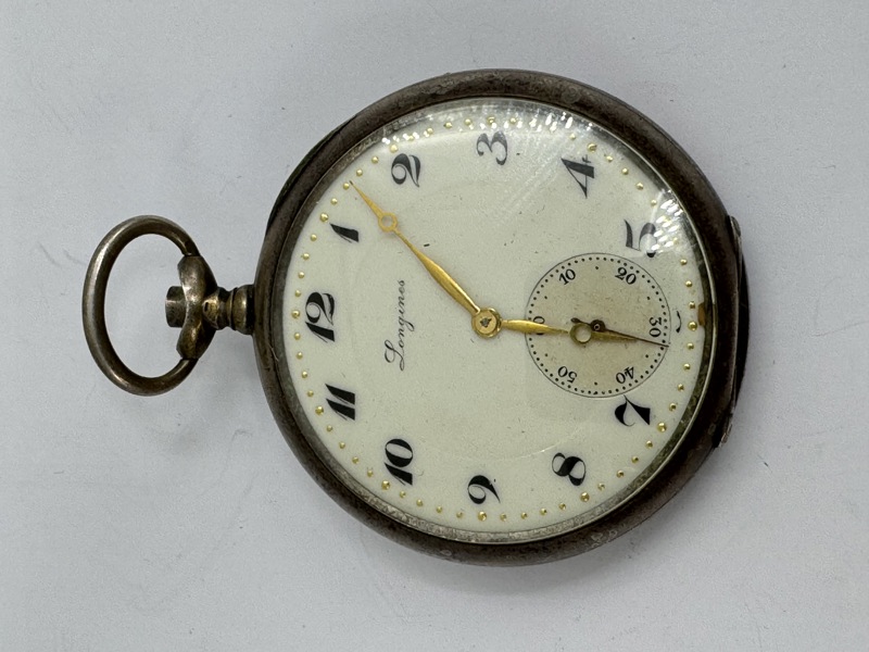 Lommeur Longines sølv