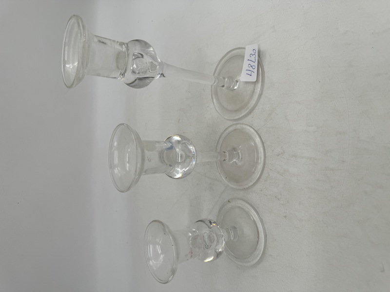 Hadeland- 3 stk glasslysestaker
