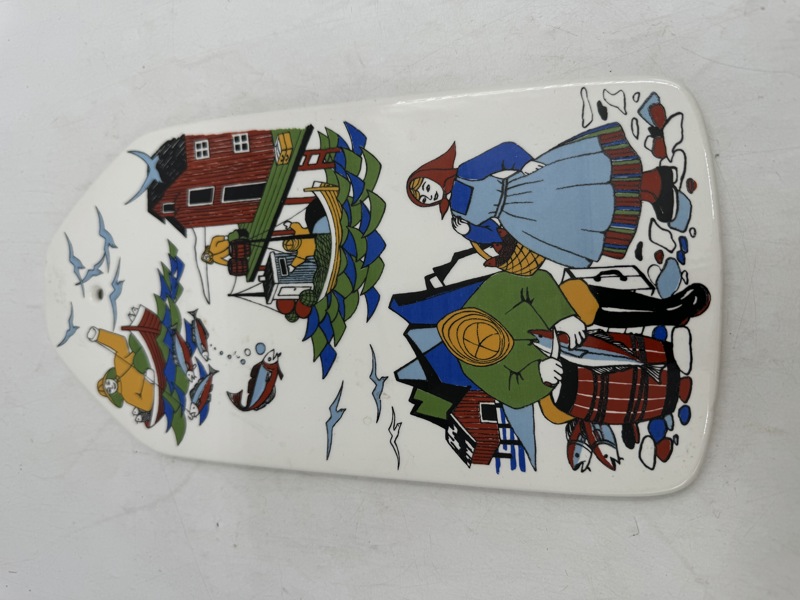 Figgjo flint veggplate Torskefiske.