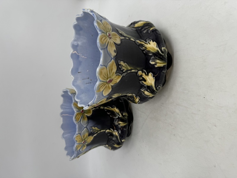 2 stk Majolica Potter