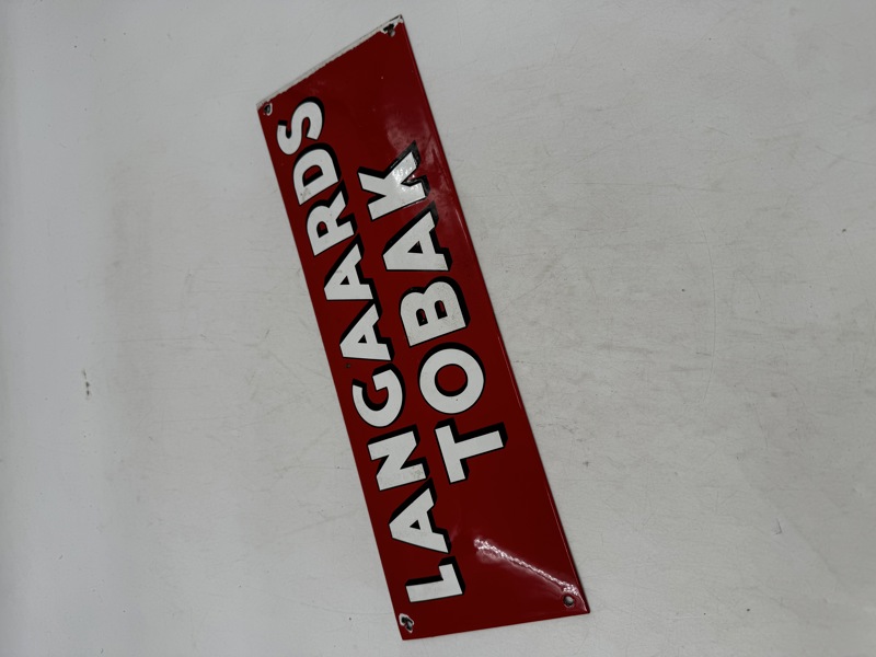 Langgaards emaljeskilt 1980-90 