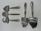 Sølvplett- 5 stk Ostehøvler