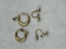 Gull- 4 stk øredobber med skru 585