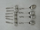 Sølv- 6 teskjeer +4 mokka skjeer