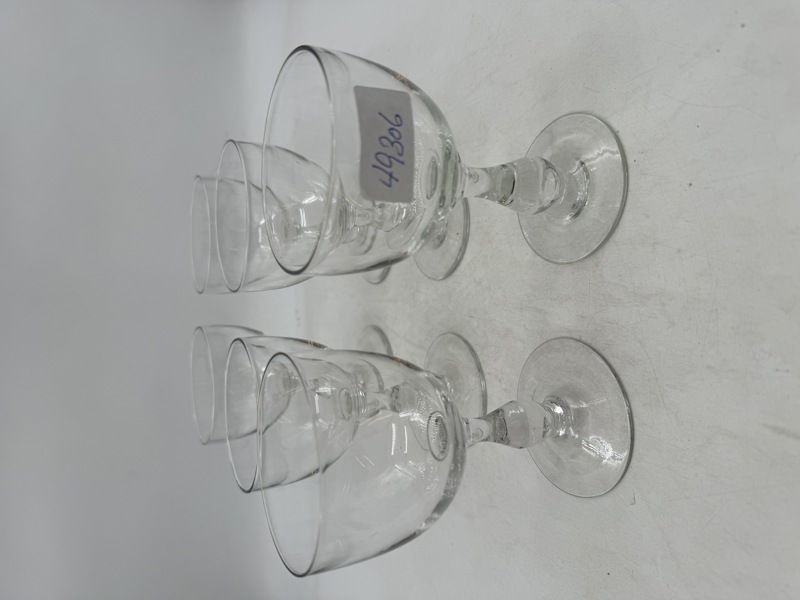 6 stk Eldre Vinglass Hadeland