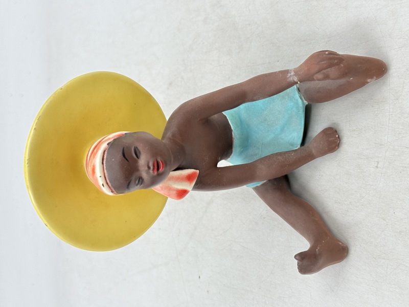 Herlig Sort Figur 50- 60 tallet