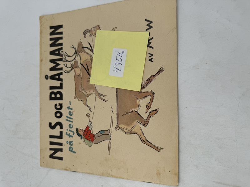 Tegneserie- Nils og Blåmann på fjellet