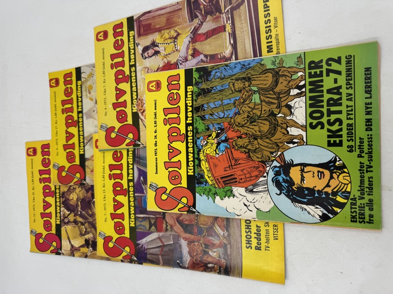 5 stk Sølvpilen 1972