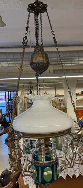 Maiolika Taklampe til parafin