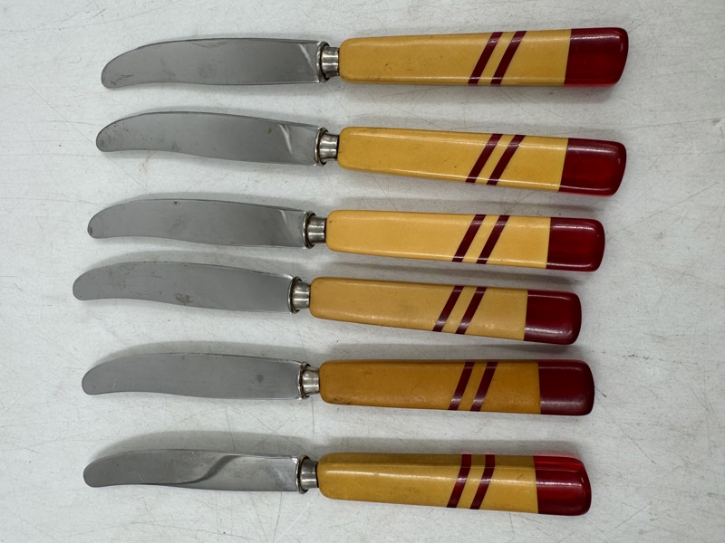 6 stk retro fruktkniver.
