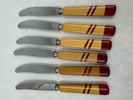 6 stk retro fruktkniver.
