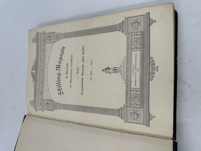 Innbundet bok Stillings Magasin år 1888