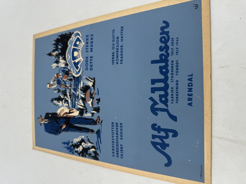 Gml Tallaksen plakat Arendal