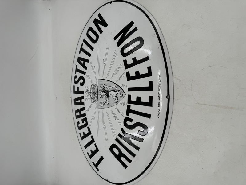 Telegraf Emaljeskilt 1996