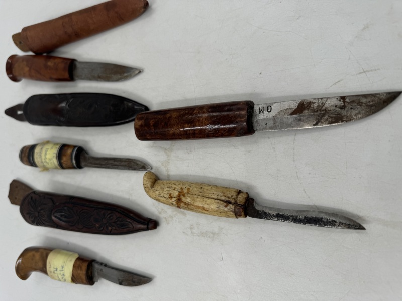 5 stk Kniver + 3slir