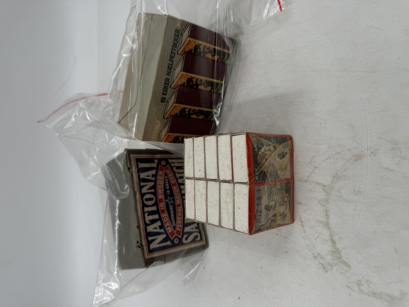 3 PK uåpna Fyrstikker