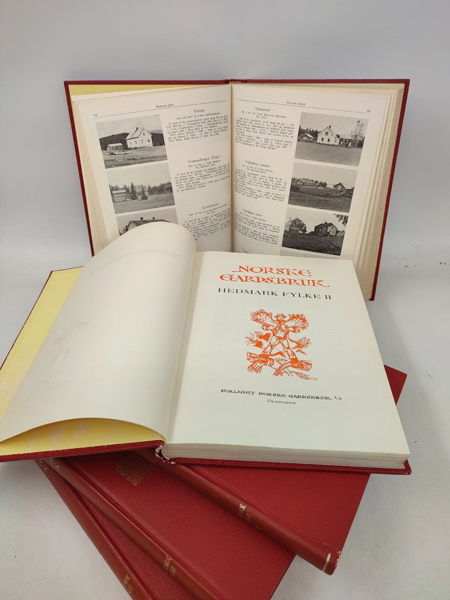 Norsk Gardsbruk Bind 1-5 Hedemark Fylke