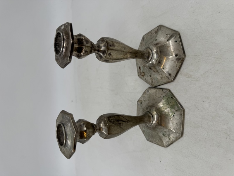 2 stk Sølvlysestaker 830