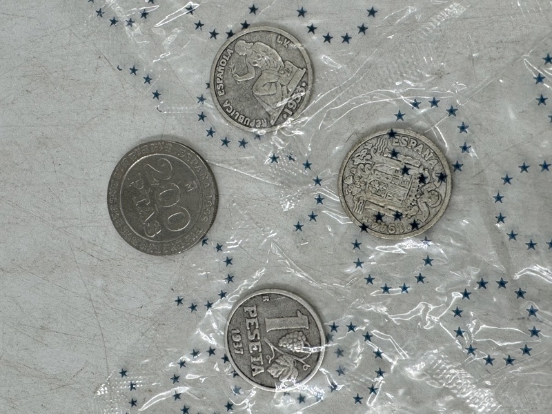 Minnemynter Pesetas 1933,1937,1944,1998