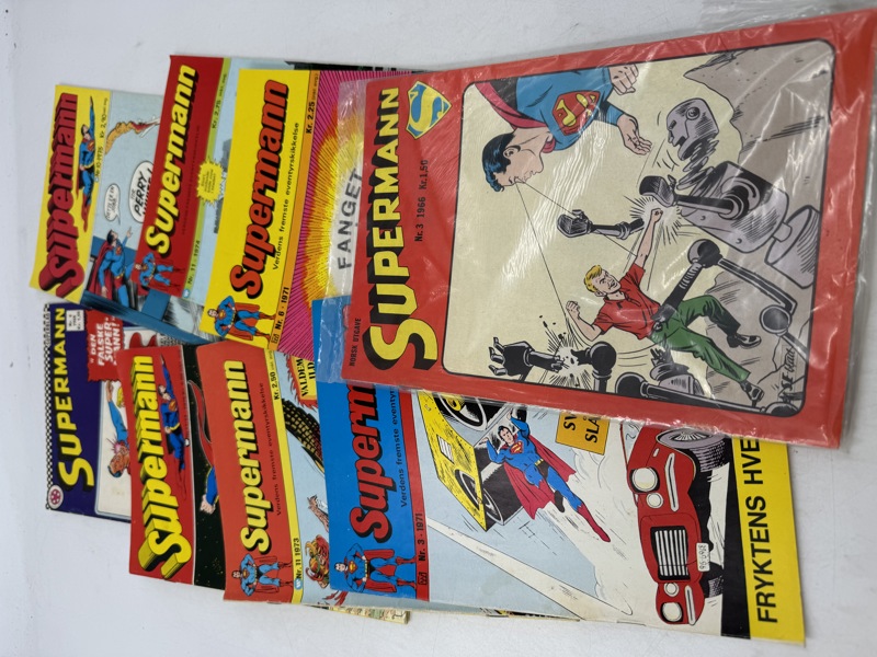 8 stk supermann blader pene 1966-75