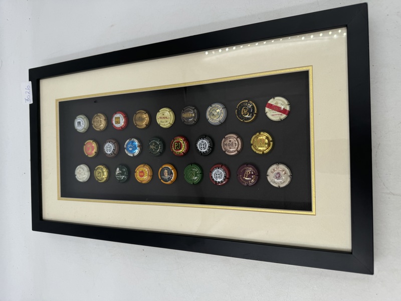 Bilderamme m/ champagne korker