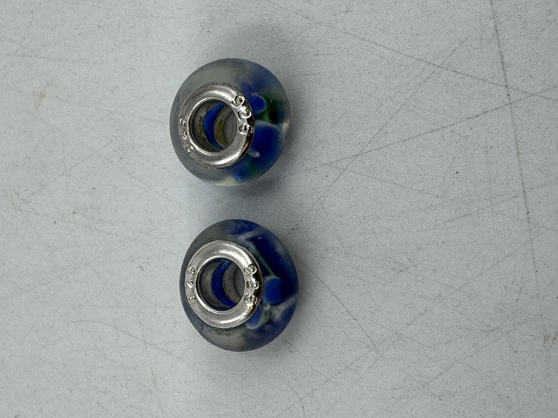 2 stk Perler 925 til Pandora armbånd