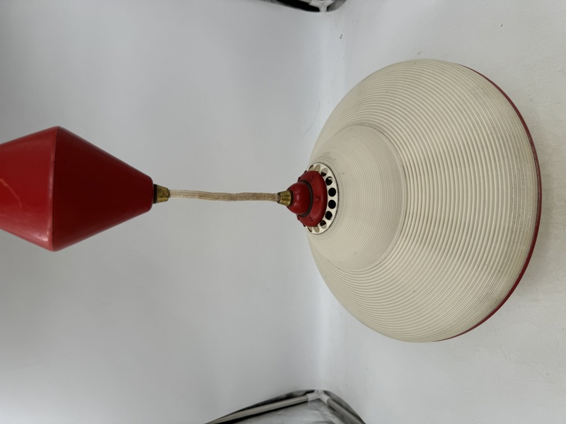 Retro Taklampe (rød/ hvit)