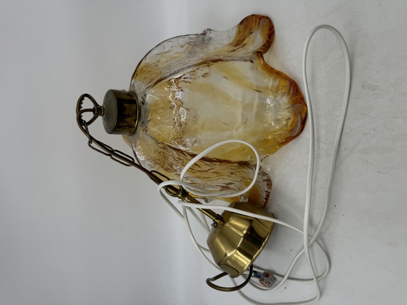 Dansk stor Taklampe i glass