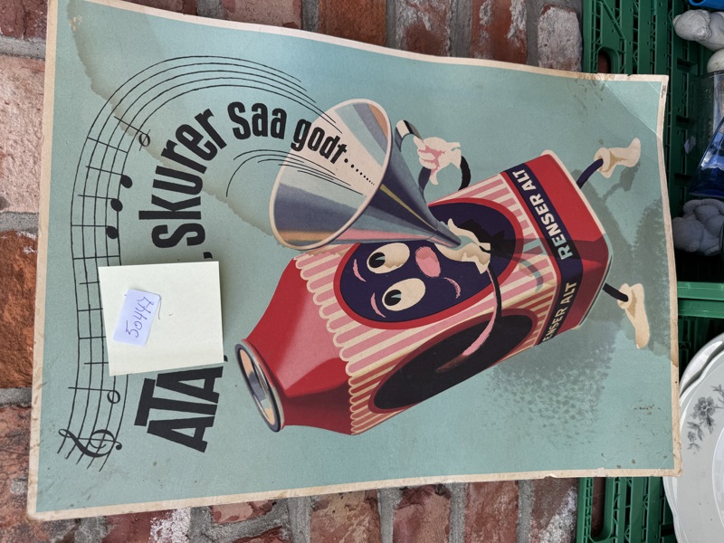 Ata Skurepulver plakat 30- 40 tallet