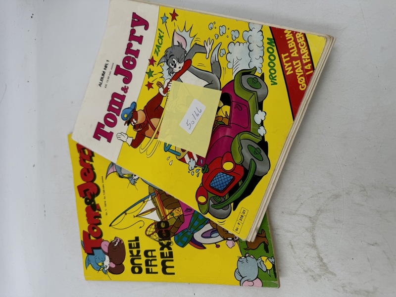 2 stk Tegneserie Tom & Jerry
