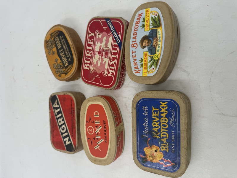 6 stk Tomme Pappesker