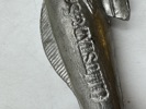 Mustad reklamefisk , metall