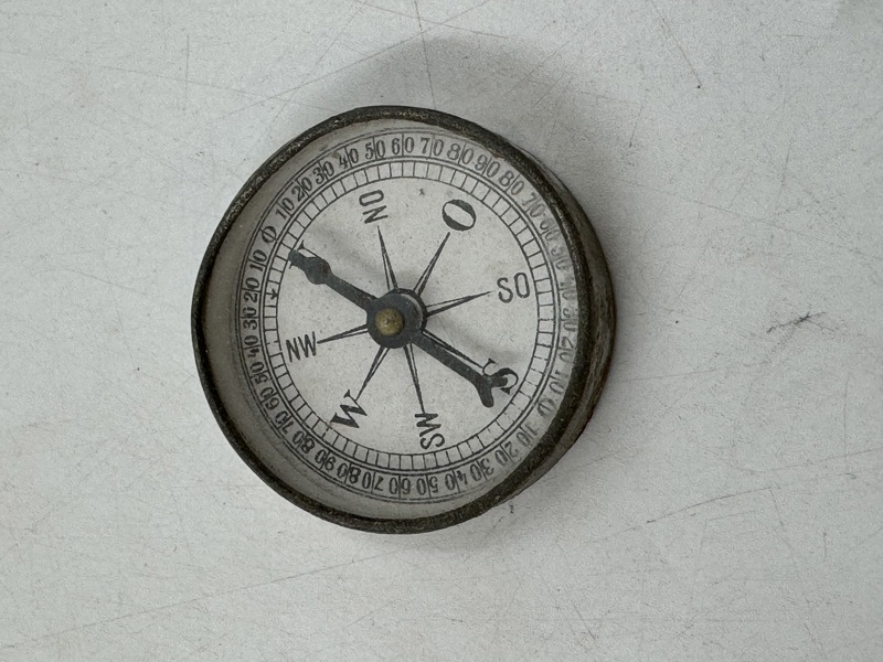 Lommekompass med reklame 