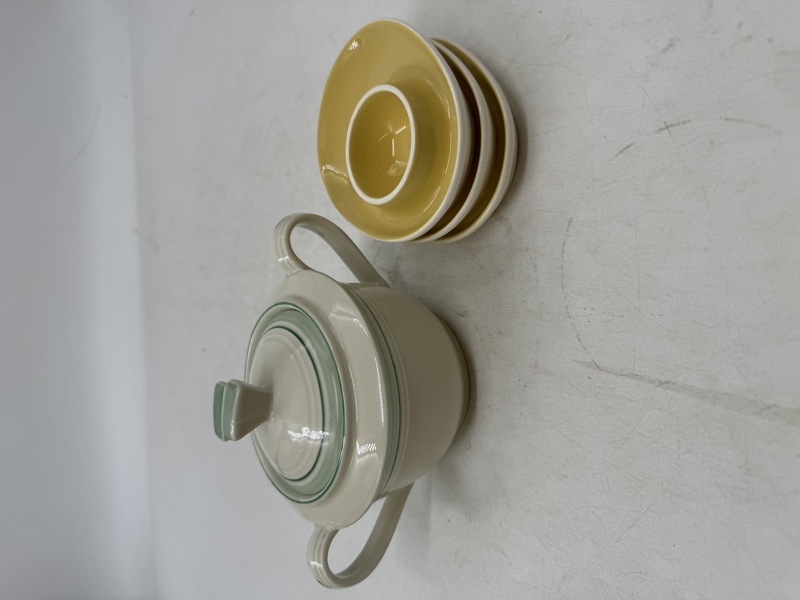 PP/ Figgjo- Sukkerkopp + 3 eggeglass