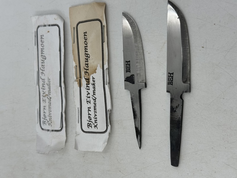 2 stk Knivblader Bjørn Eivind Haugmoen