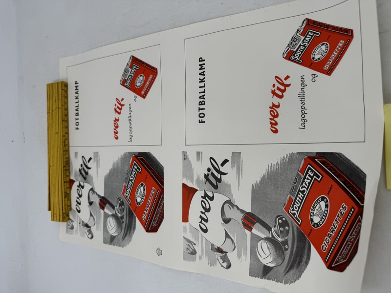 South State Fotball plakat 50 tallet