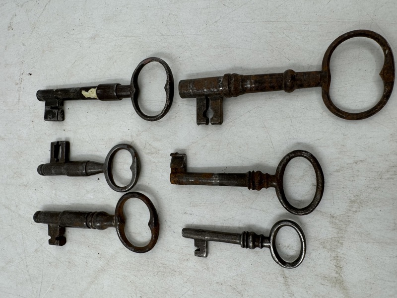 6stk Gamle Nøkkler