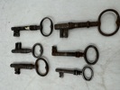 6stk Gamle Nøkkler