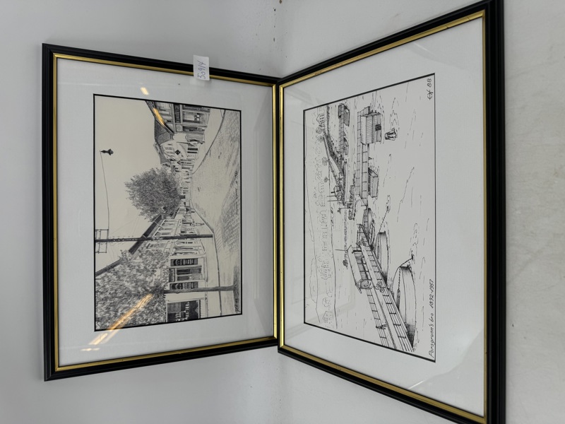 2 stk Bilder Porsgrunn