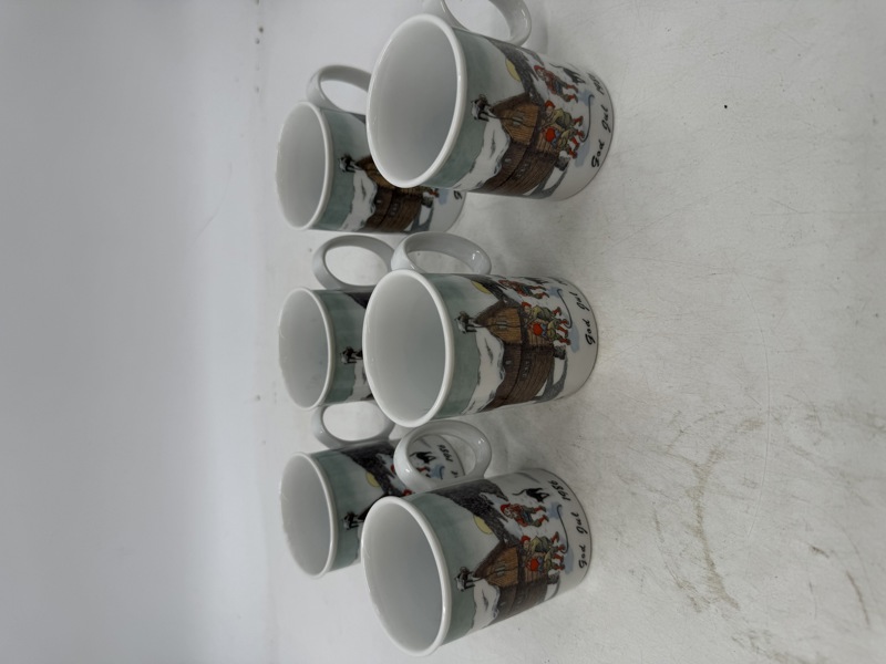 PP 6 stk Julekrus god jul 1986