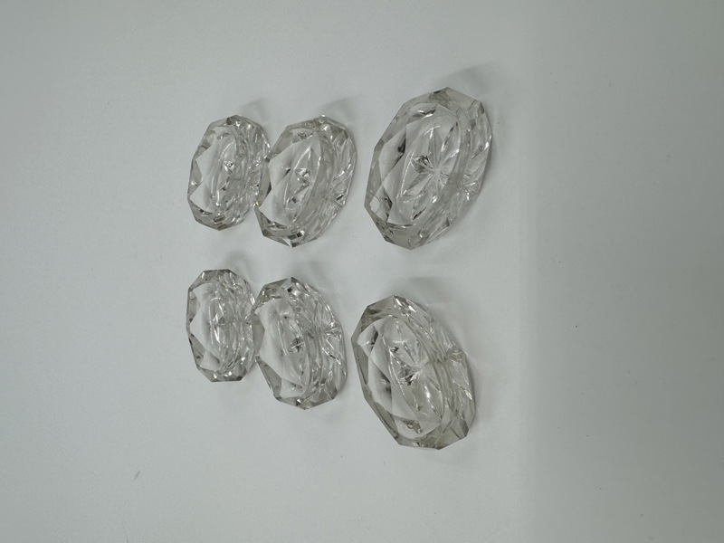 6 stk saltkar i glass