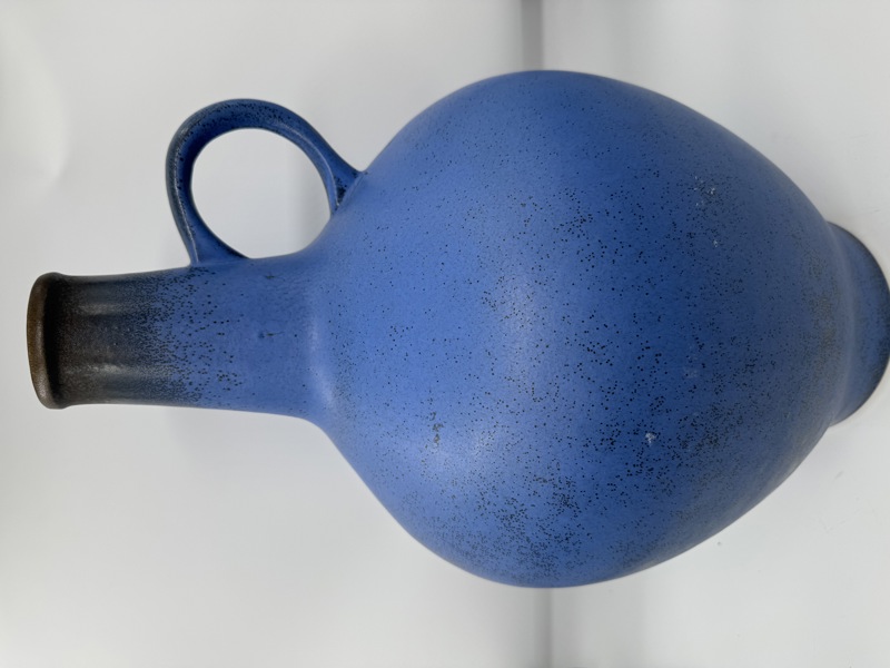 Stor Blå Keramikk  Vase 