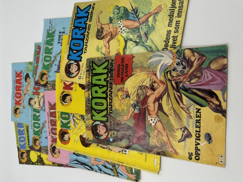 10 stk Korak tegneserier