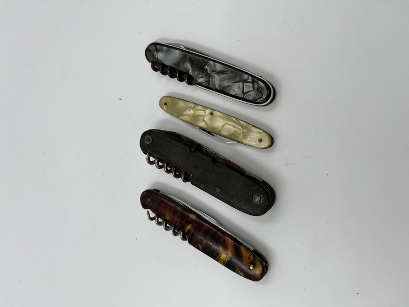 4 stk Solingen lommekniver