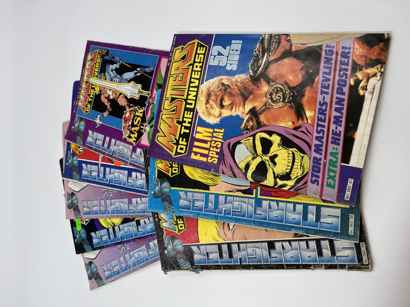 8 stk Masters tegneserier