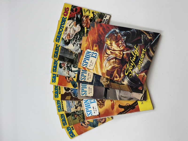 13 stk div tegneserier