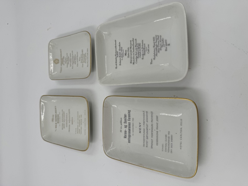 PP- 4 uvanlige meny askebegere